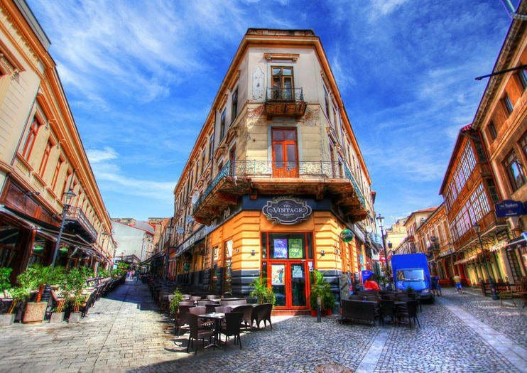 Lipscani area in Romania